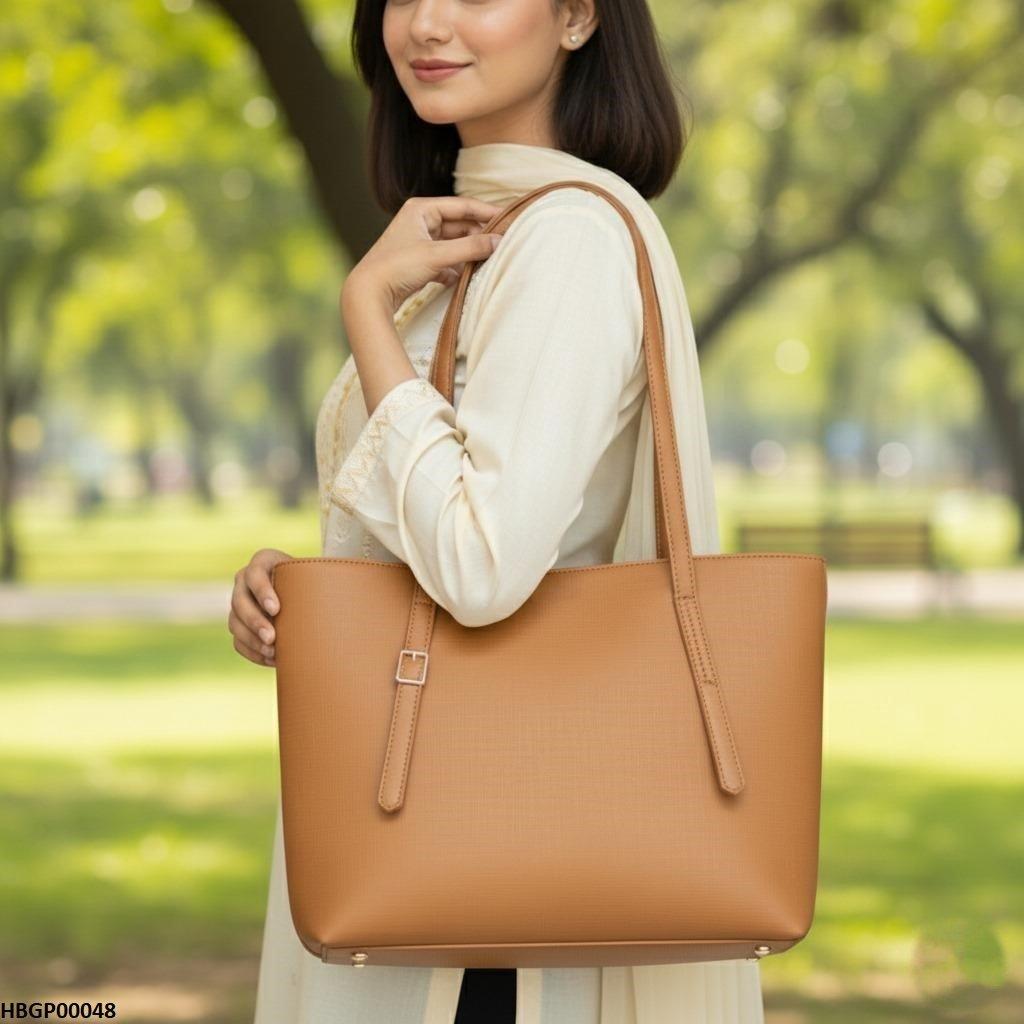 Light Brown Vintage Tote Bag