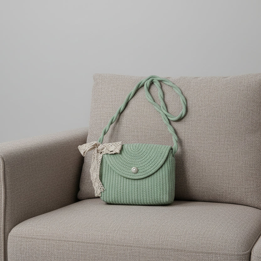 Woven Rope Hand Bag