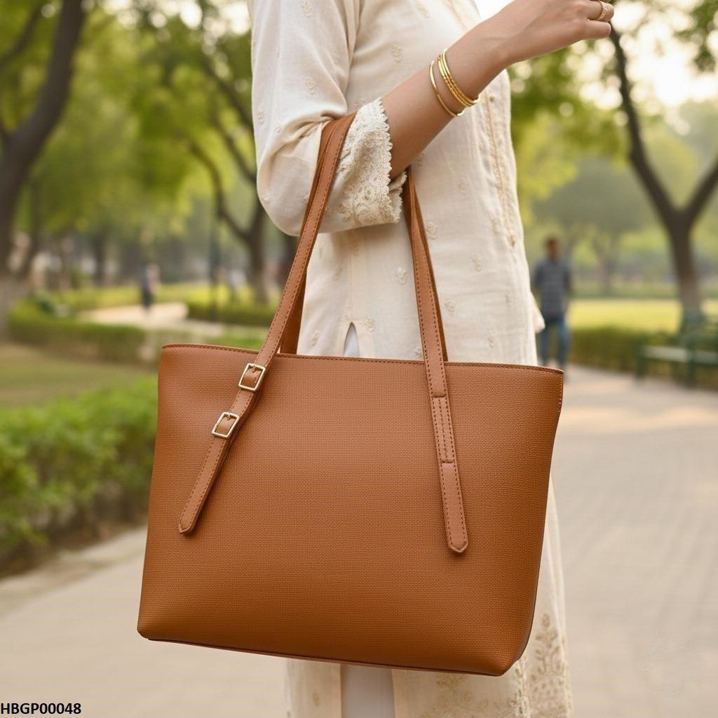 Light Brown Vintage Tote Bag