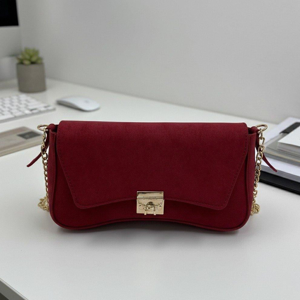 Curved Armpit Ladies Handbag