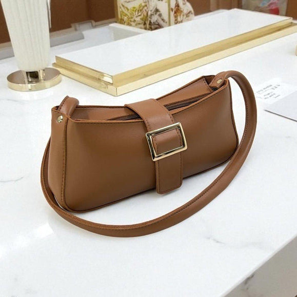 Midnight Buckle Armpit Ladies Hand Bag