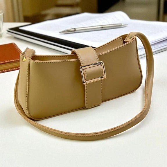 Midnight Buckle Armpit Ladies Hand Bag