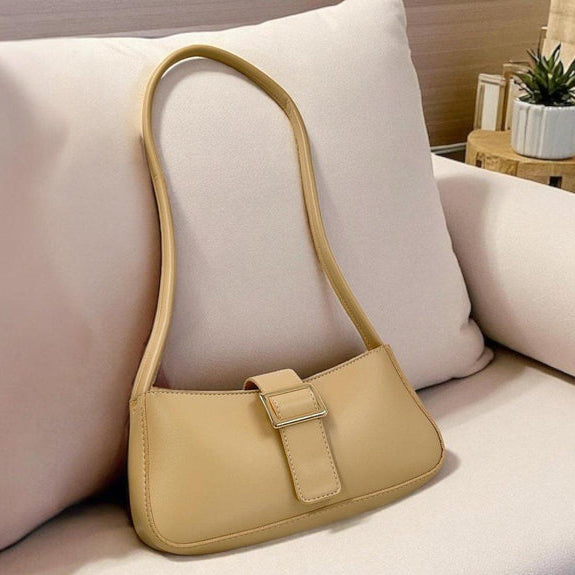 Midnight Buckle Armpit Ladies Hand Bag