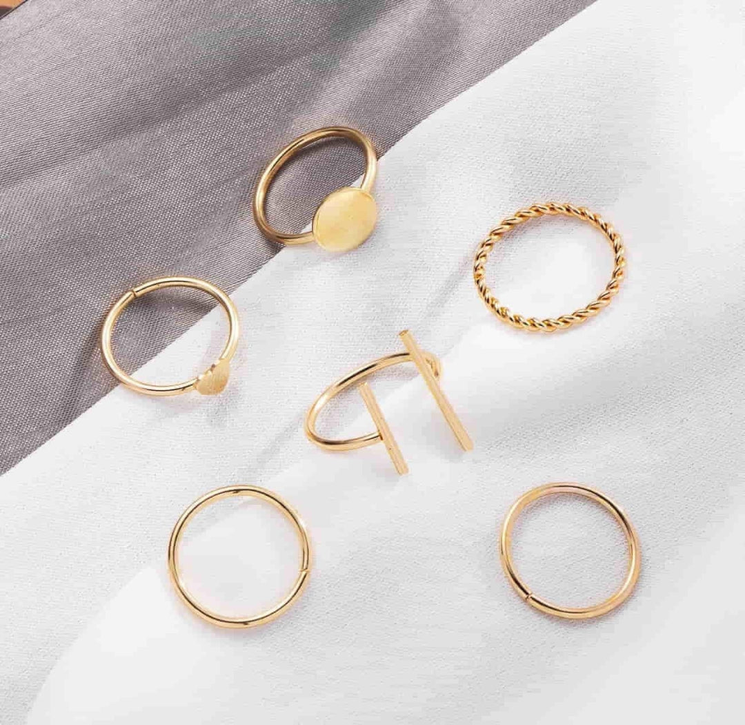 6 Midi Rings