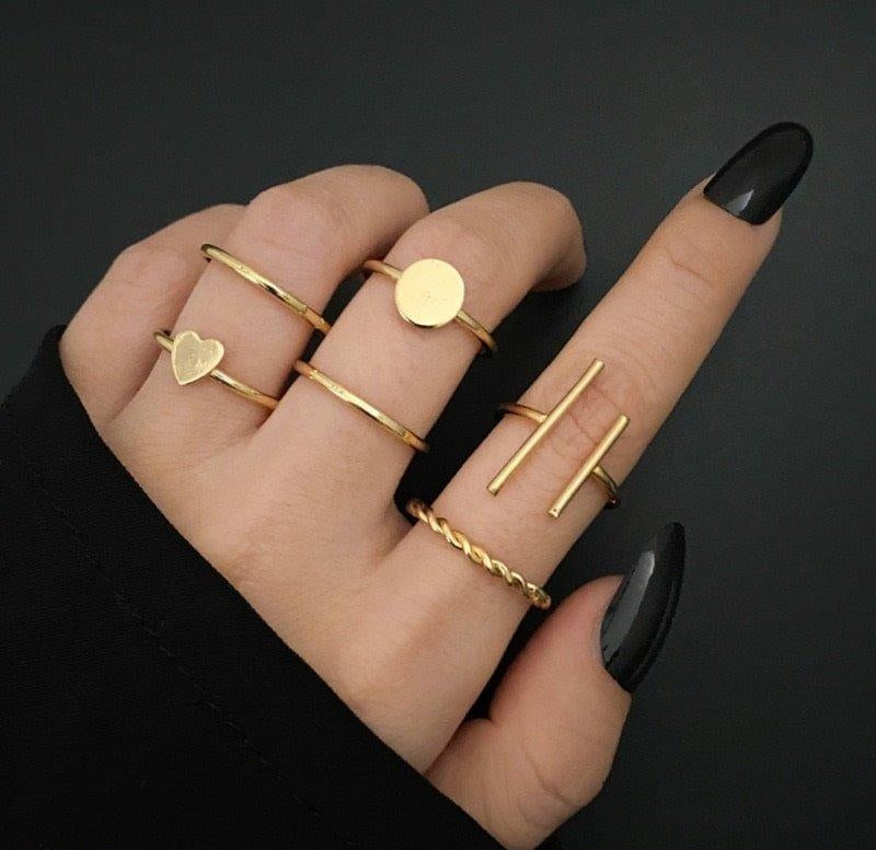 6 Midi Rings