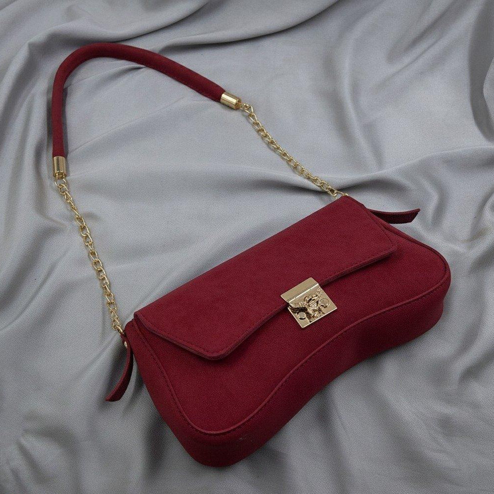 Curved Armpit Ladies Handbag